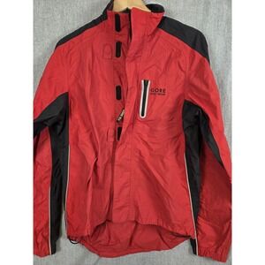Gore Bike Wear Men's M Gore Tex Packlite Shell Cycling Jacket Red Black Pockets